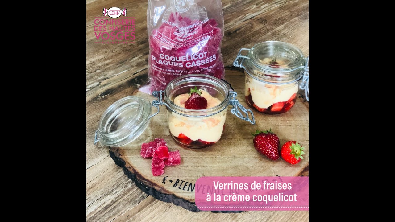 #29 Verrines de fraises au coquelicot