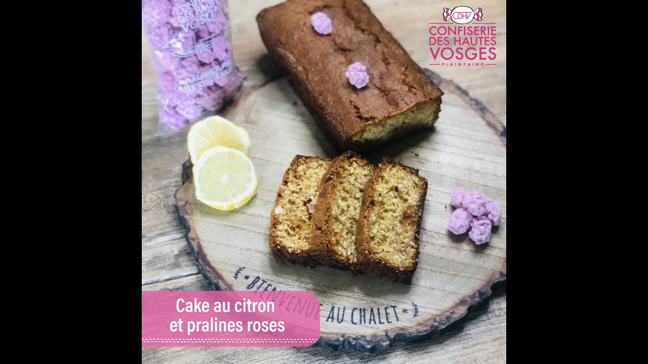 #34 Cake au citron et pralines roses